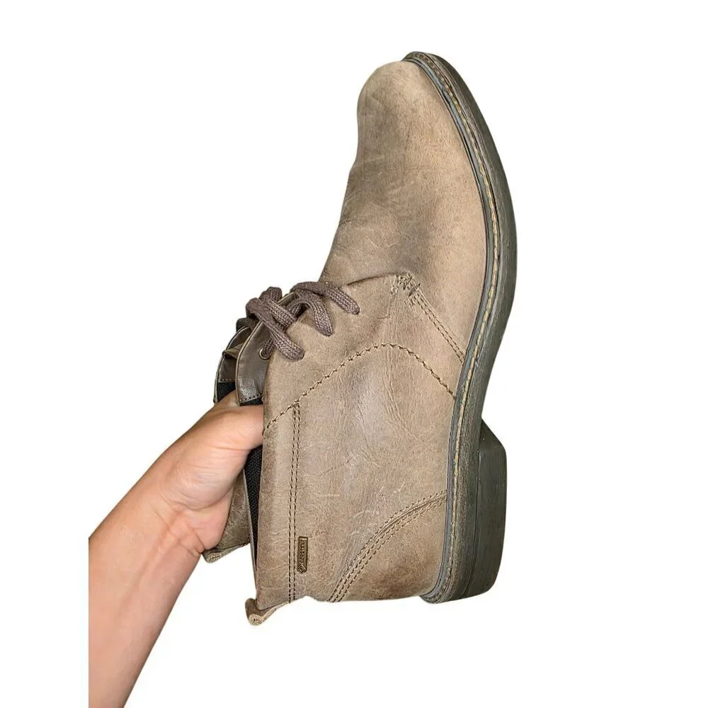 Ecco Turn‎ GTX Gore Tex Leather Chukka Boots Mens 42 8 - 8.5 US Brown Waterproof